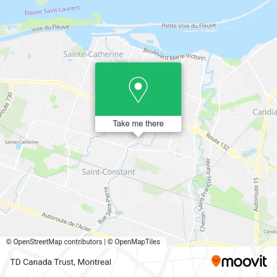 TD Canada Trust map