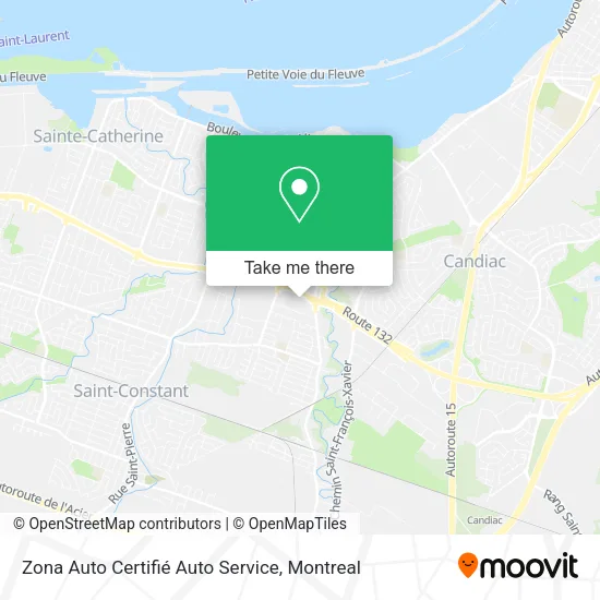 Zona Auto Certifié Auto Service map