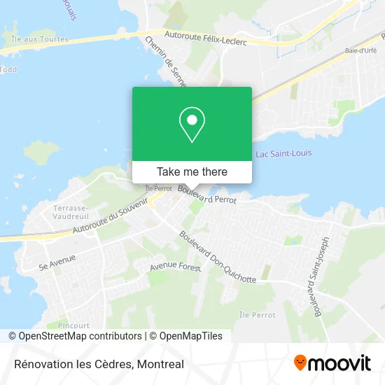 Rénovation les Cèdres map