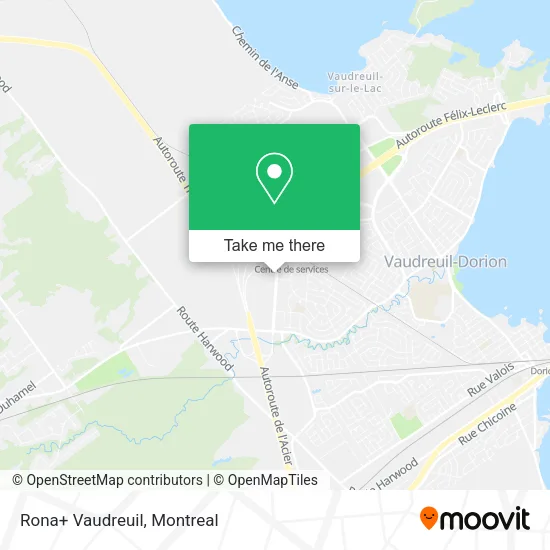 Rona+ Vaudreuil map