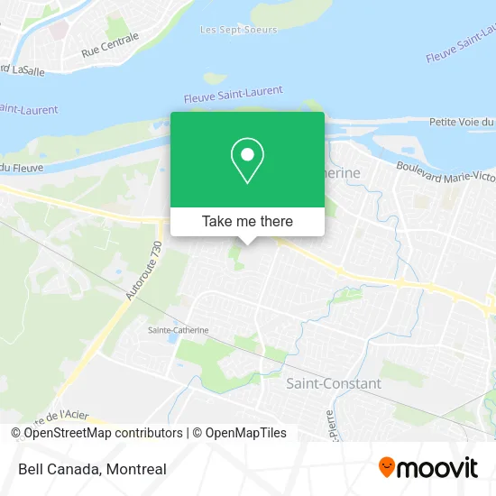 Bell Canada map