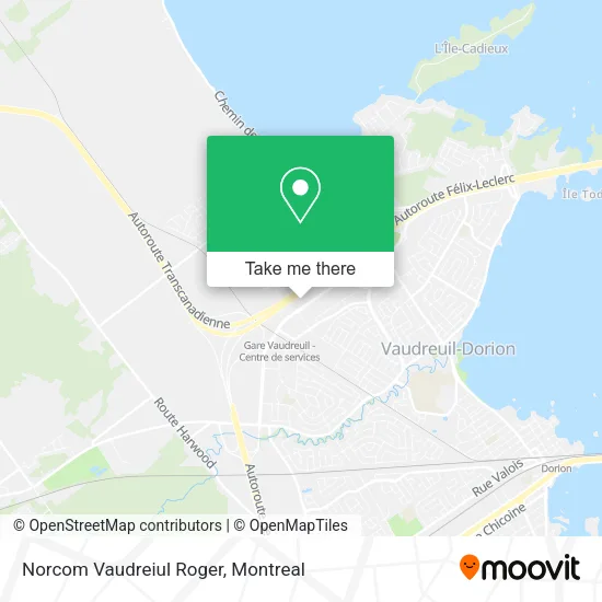 Norcom Vaudreiul Roger map