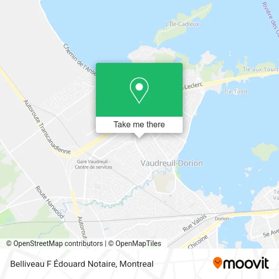 Belliveau F Édouard Notaire map