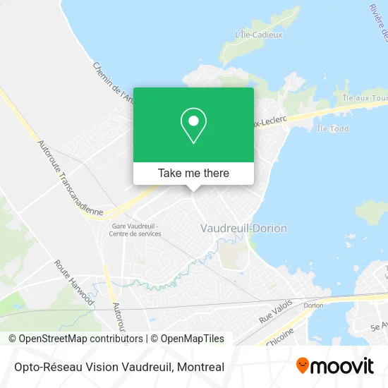 Opto-Réseau Vision Vaudreuil map