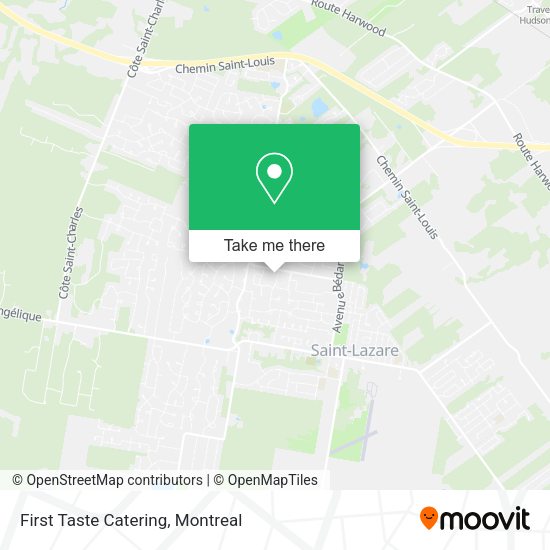 First Taste Catering map