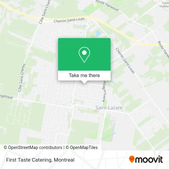 First Taste Catering map
