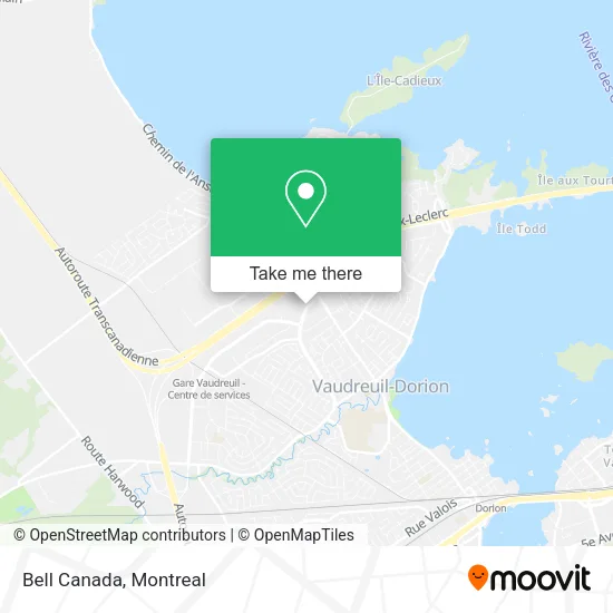 Bell Canada map