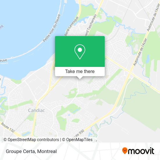 Groupe Certa map