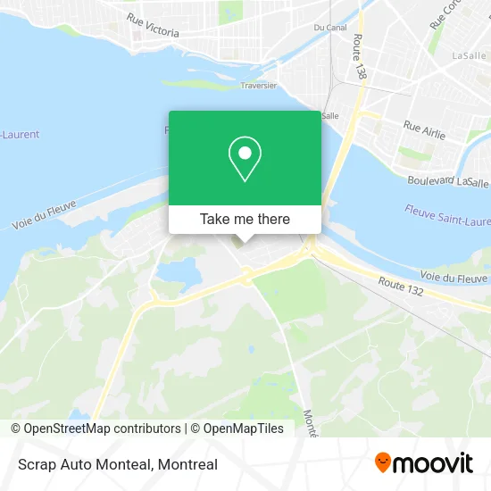 Scrap Auto Monteal map