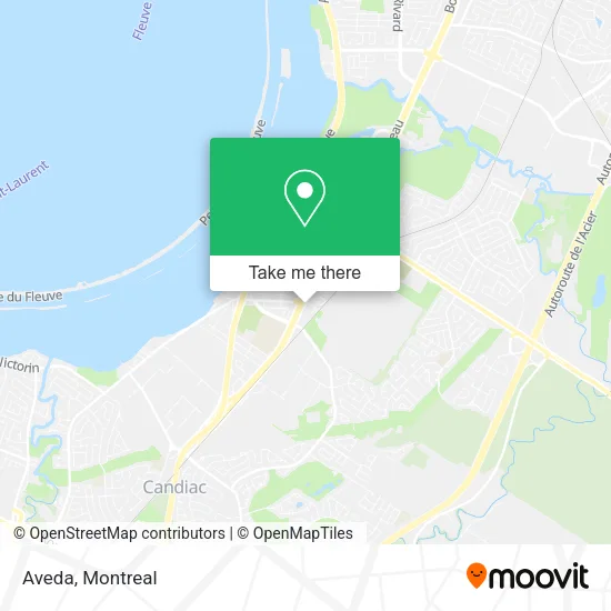 Aveda map