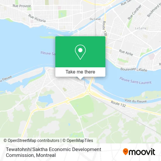Tewatohnhi'Saktha Economic Development Commission map