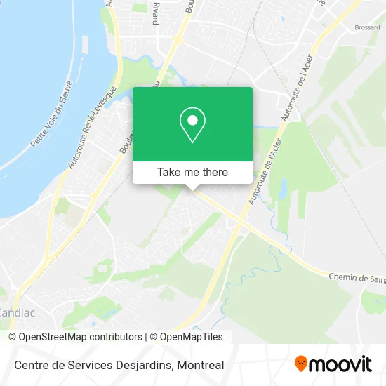Centre de Services Desjardins map