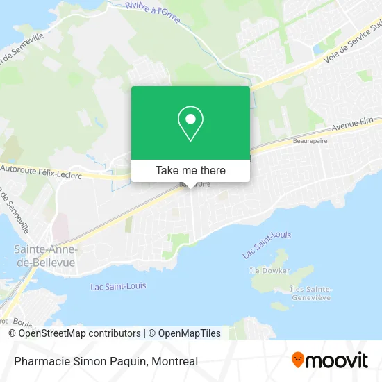 Pharmacie Simon Paquin map