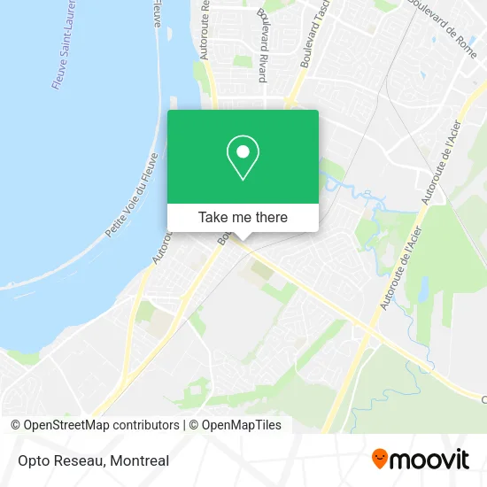 Opto Reseau map