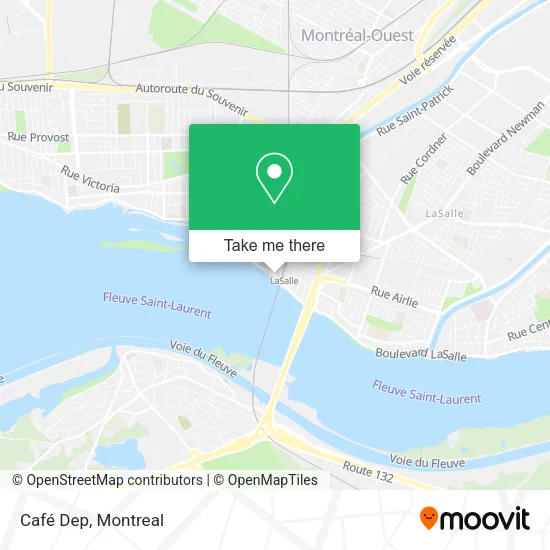Café Dep map