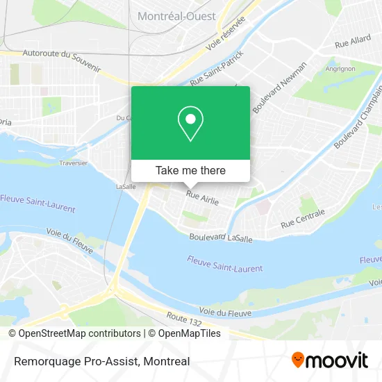 Remorquage Pro-Assist map