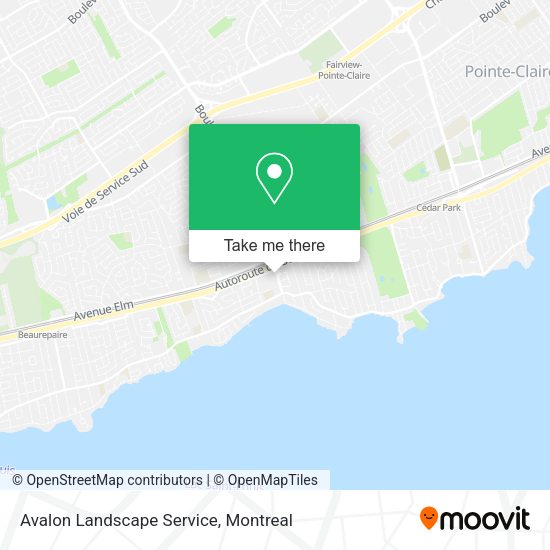 Avalon Landscape Service map