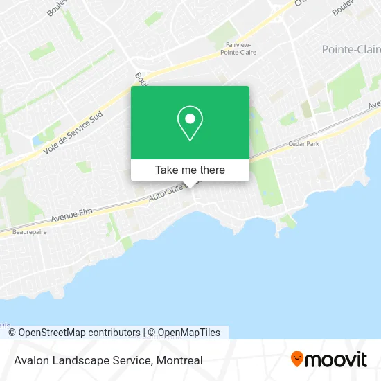 Avalon Landscape Service map