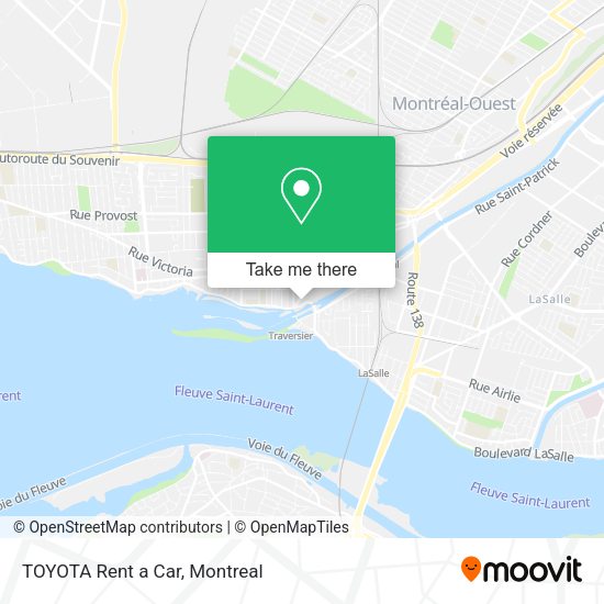 TOYOTA Rent a Car map