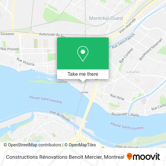 Constructions Rénovations Benoît Mercier map