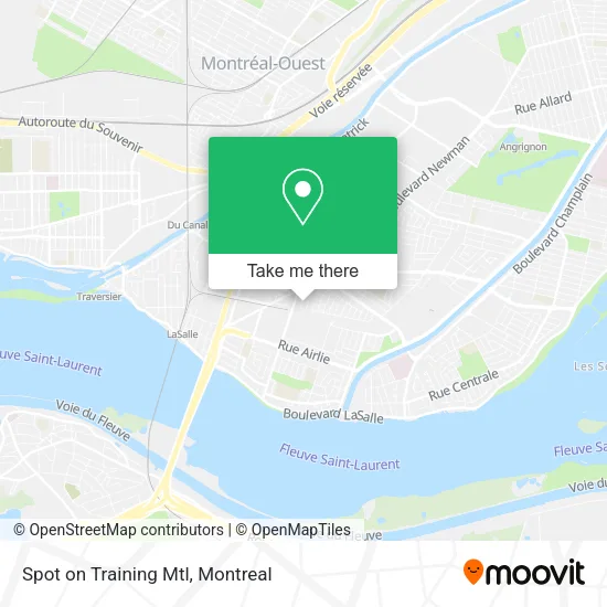 Spot on Training Mtl map