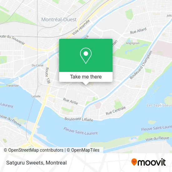 Satguru Sweets map
