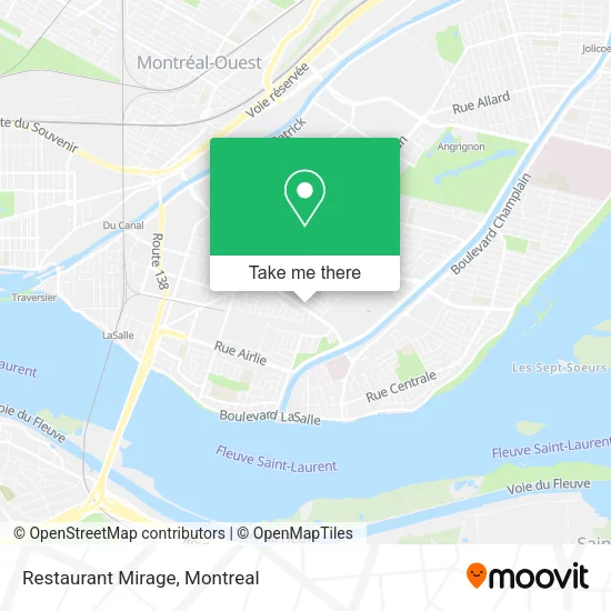 Restaurant Mirage map