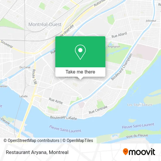 Restaurant Aryana map