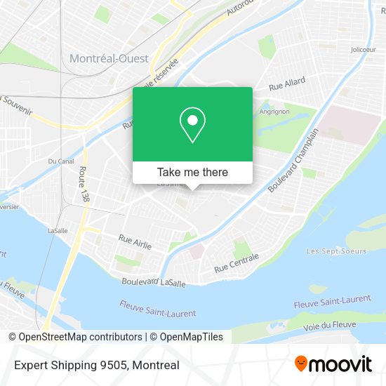 Expert Shipping 9505 map