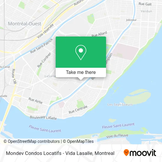 Mondev Condos Locatifs - Vida Lasalle map