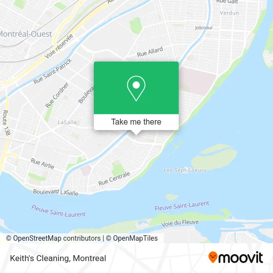 Keith's Cleaning map
