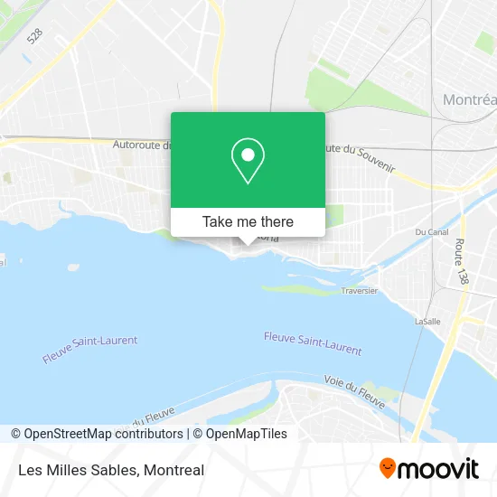 Les Milles Sables map