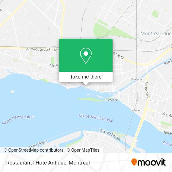 Restaurant l'Hôte Antique map