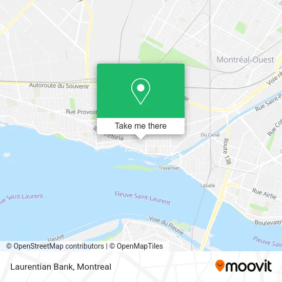 Laurentian Bank map