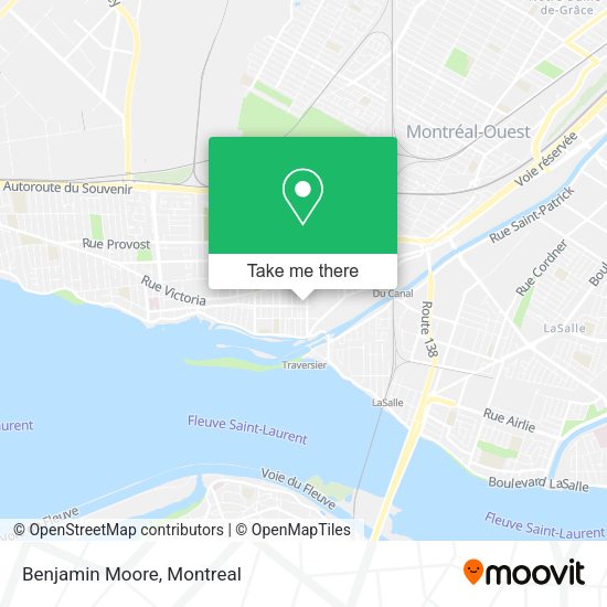 Benjamin Moore map