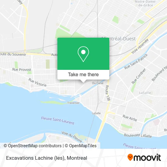 Excavations Lachine (les) map