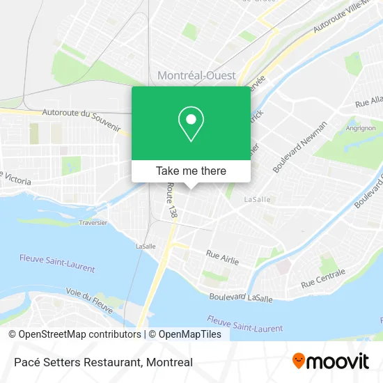 Pacé Setters Restaurant map