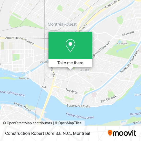 Construction Robert Doré S.E.N.C. map