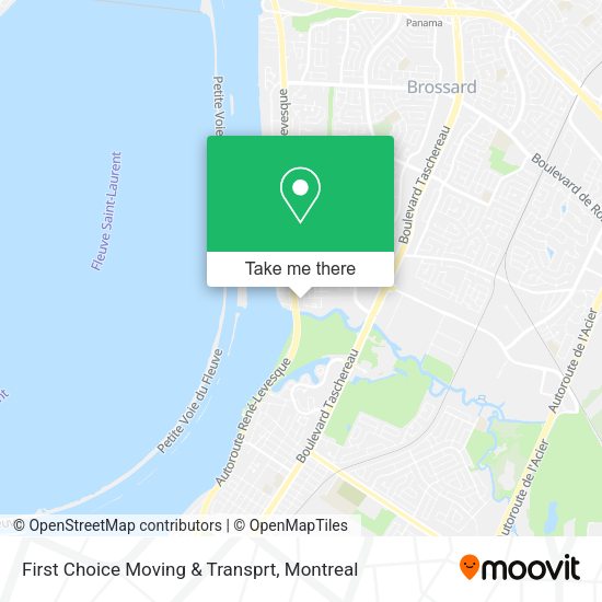 First Choice Moving & Transprt map