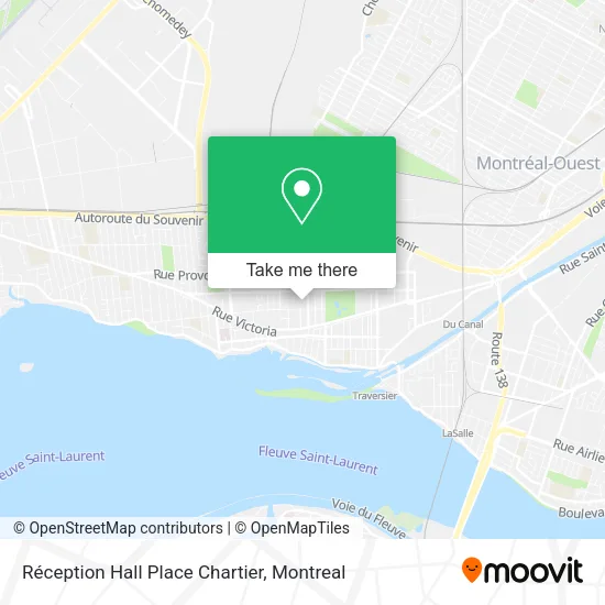 Réception Hall Place Chartier map