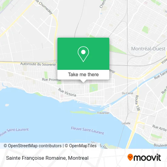 Sainte Françoise Romaine map