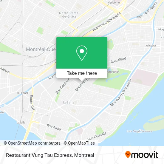 Restaurant Vung Tau Express map