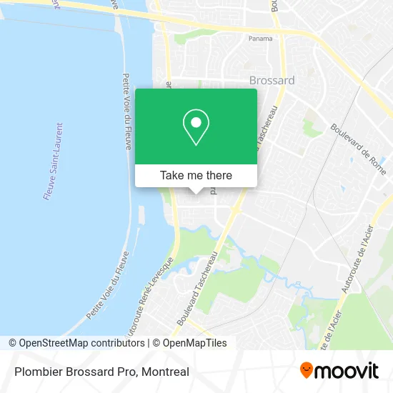 Plombier Brossard Pro map
