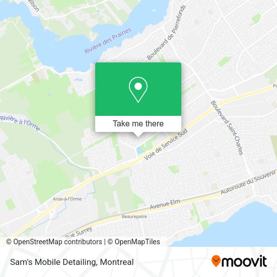 Sam's Mobile Detailing map