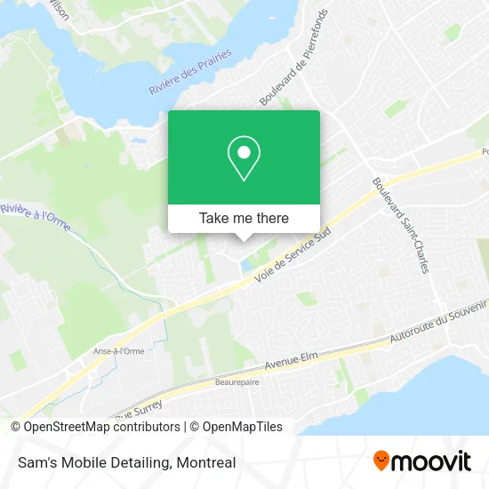 Sam's Mobile Detailing map