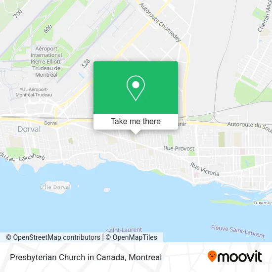 Presbyterian Church in Canada map