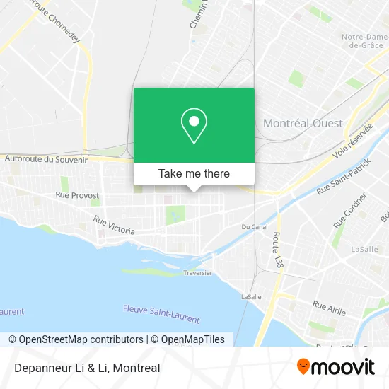 Depanneur Li & Li map