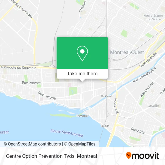 Centre Option Prévention Tvds map