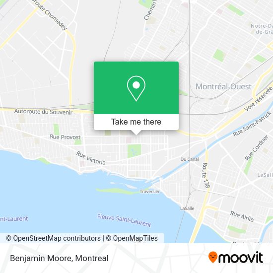 Benjamin Moore map