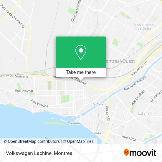 Volkswagen Lachine map